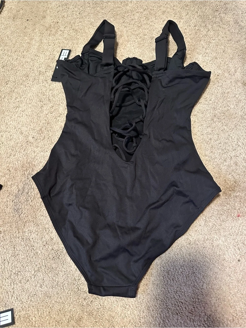 NWT TA3 Lifty one piece swimsuit black large F/G short - Picture 5 of 6